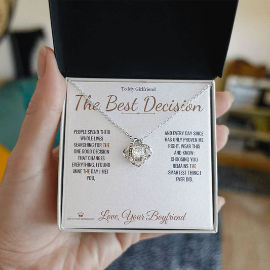 The Best Decision - Love Knot Necklace for Girlfriend
