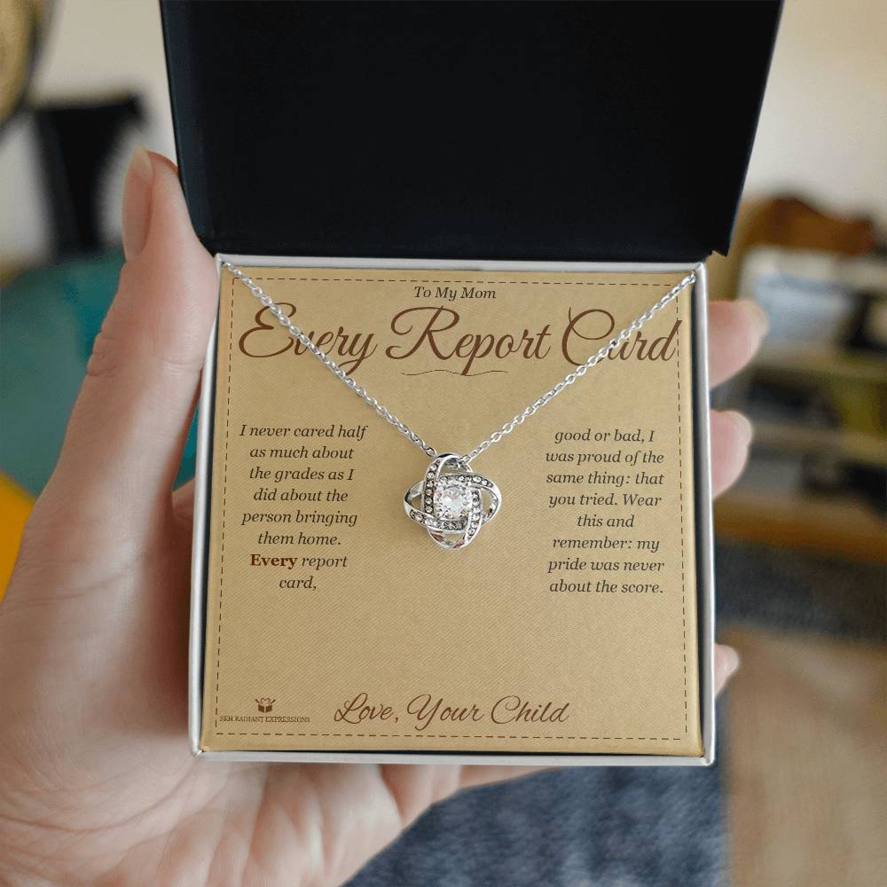 Personalized Love Knot Necklace for mom
