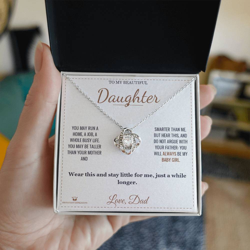Always My Baby - Love Knot Necklace for Daughter