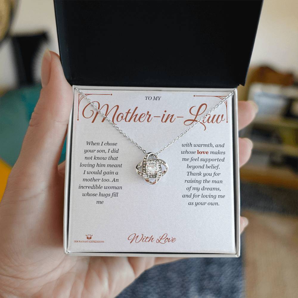 Gaining a Mother - Love Knot Necklace for Mother-in-Law