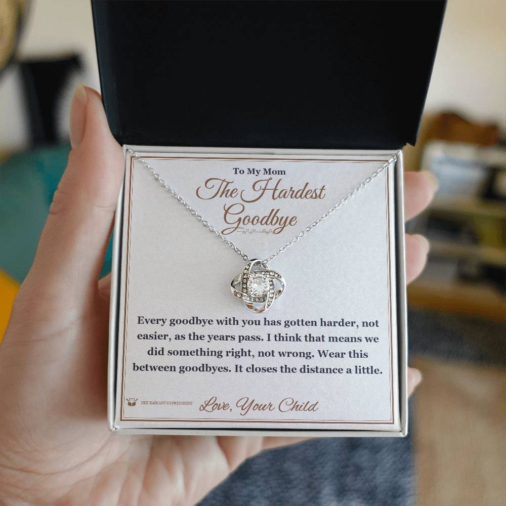 Personalized Love Knot Necklace for mom