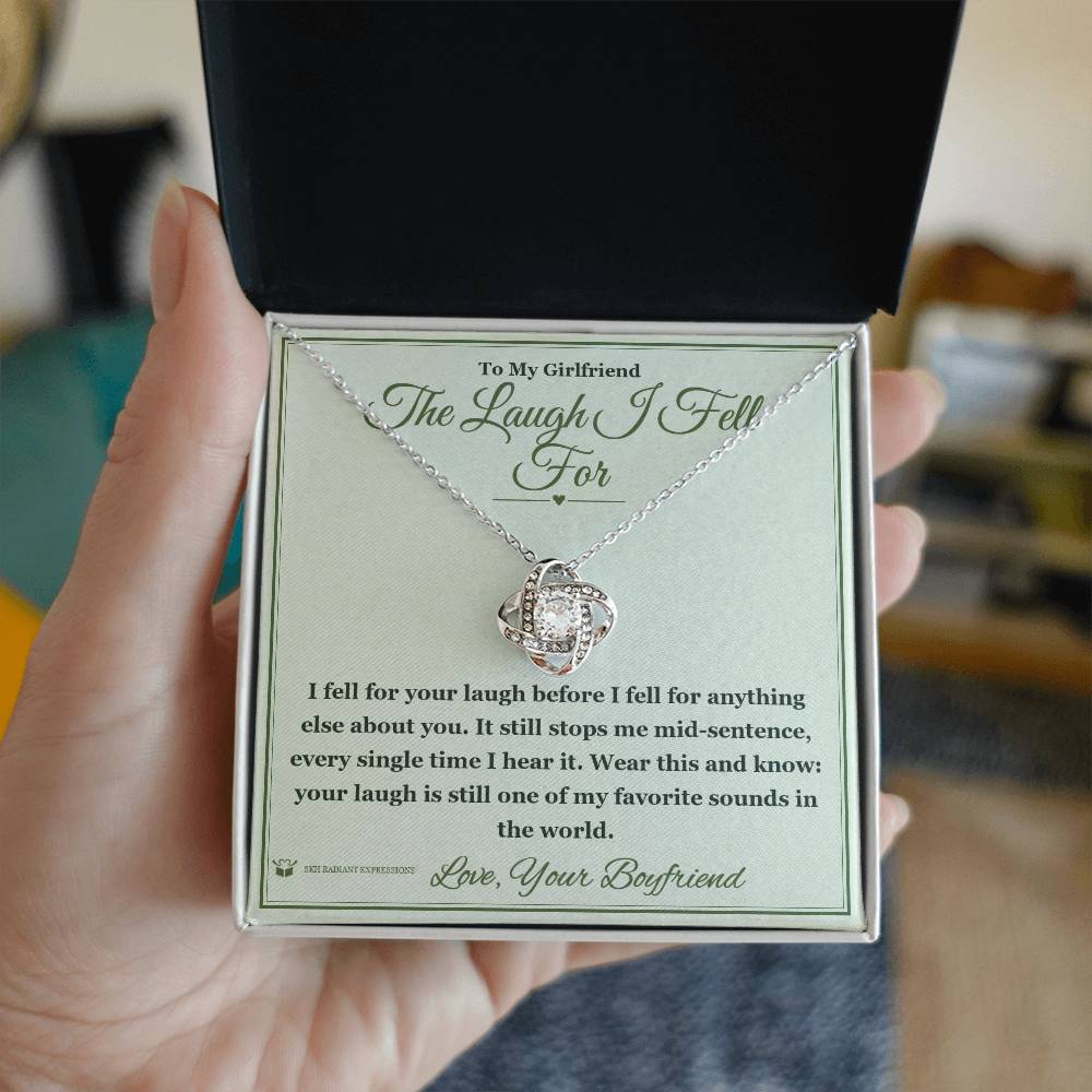 Personalized Love Knot Necklace for girlfriend