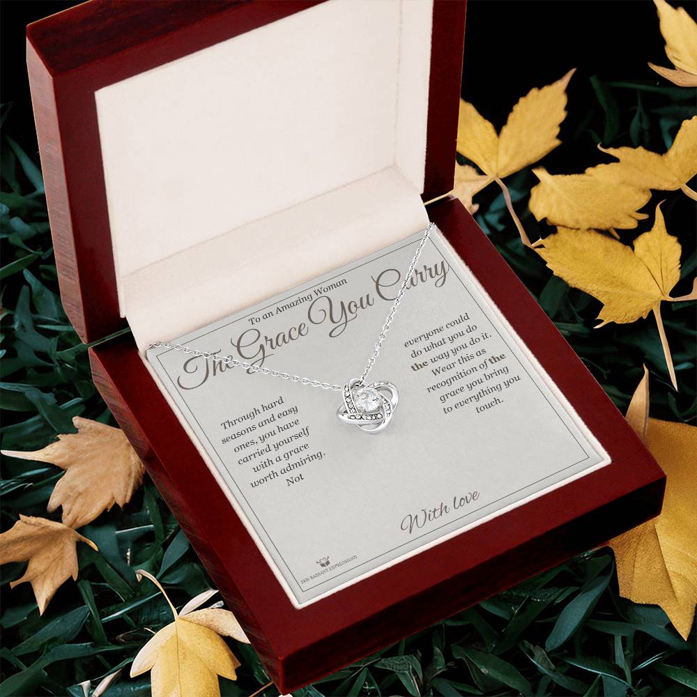 The Grace You Carry - Love Knot Necklace for Her