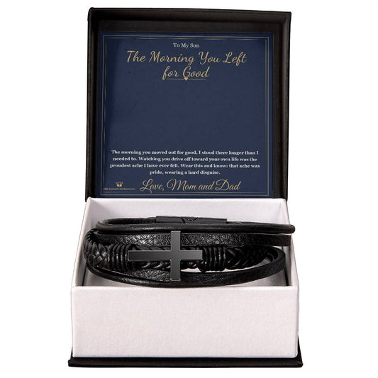 The Morning You Left for Good - Men's Cross Bracelet for Son