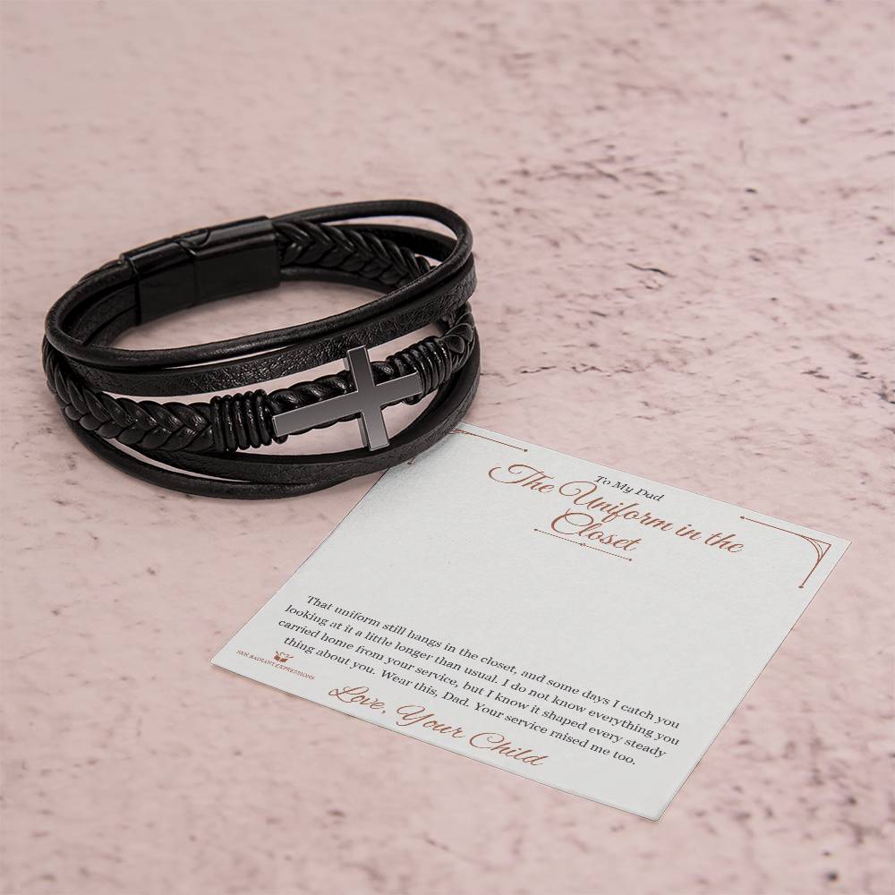 What does a Men's Cross Bracelet mean - gift for dad