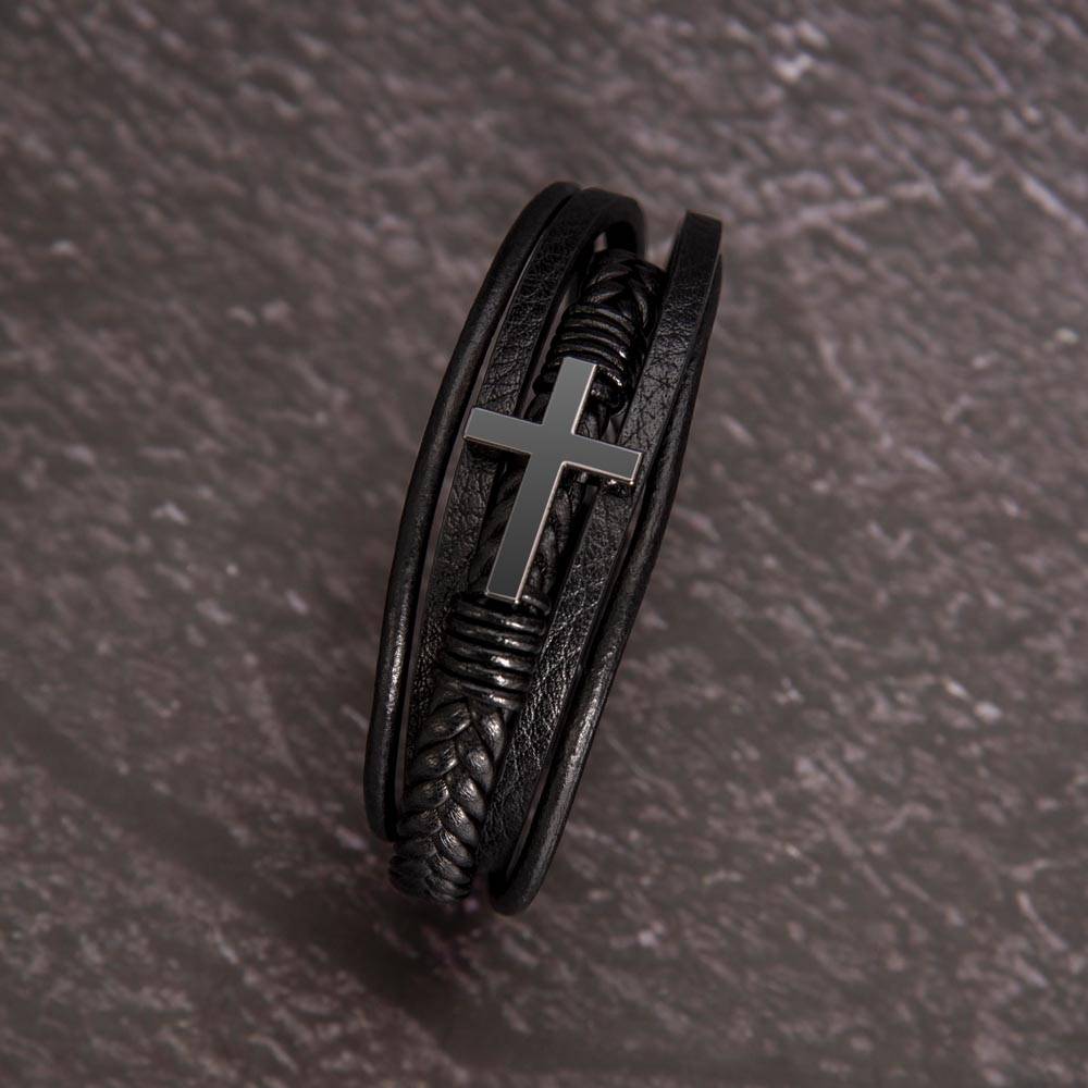 Always My Kid - Men's Cross Bracelet for Dad
