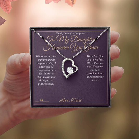 However You Keep Growing - Forever Love Necklace for Daughter