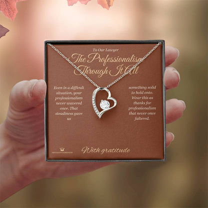 Personalized Forever Love Necklace for lawyer