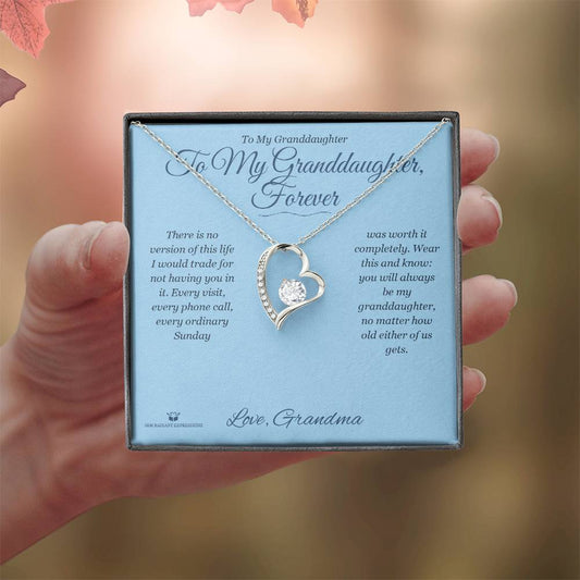 No Version Without You - Forever Love Necklace for Granddaughter