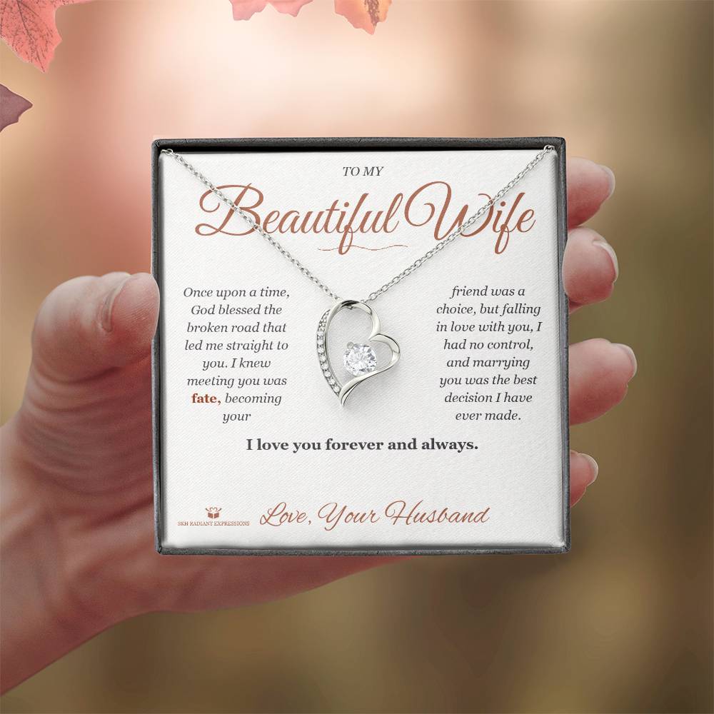 Personalized Forever Love Necklace for wife