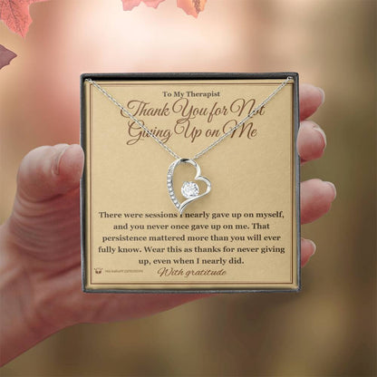Personalized Forever Love Necklace for therapist