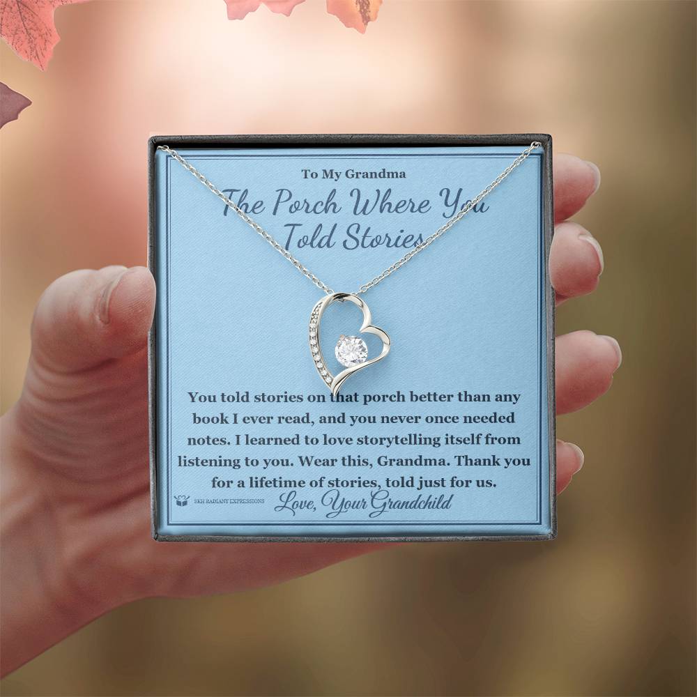 Personalized Forever Love Necklace for grandmother