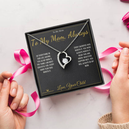 Personalized Forever Love Necklace for mom