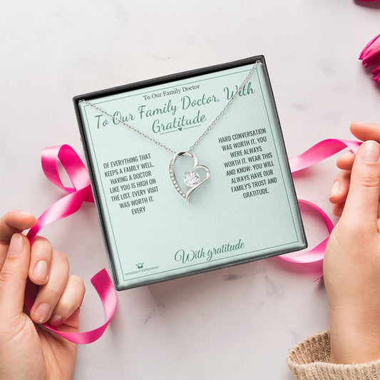 To Our Family Doctor, With Gratitude - Forever Love Necklace for Doctor