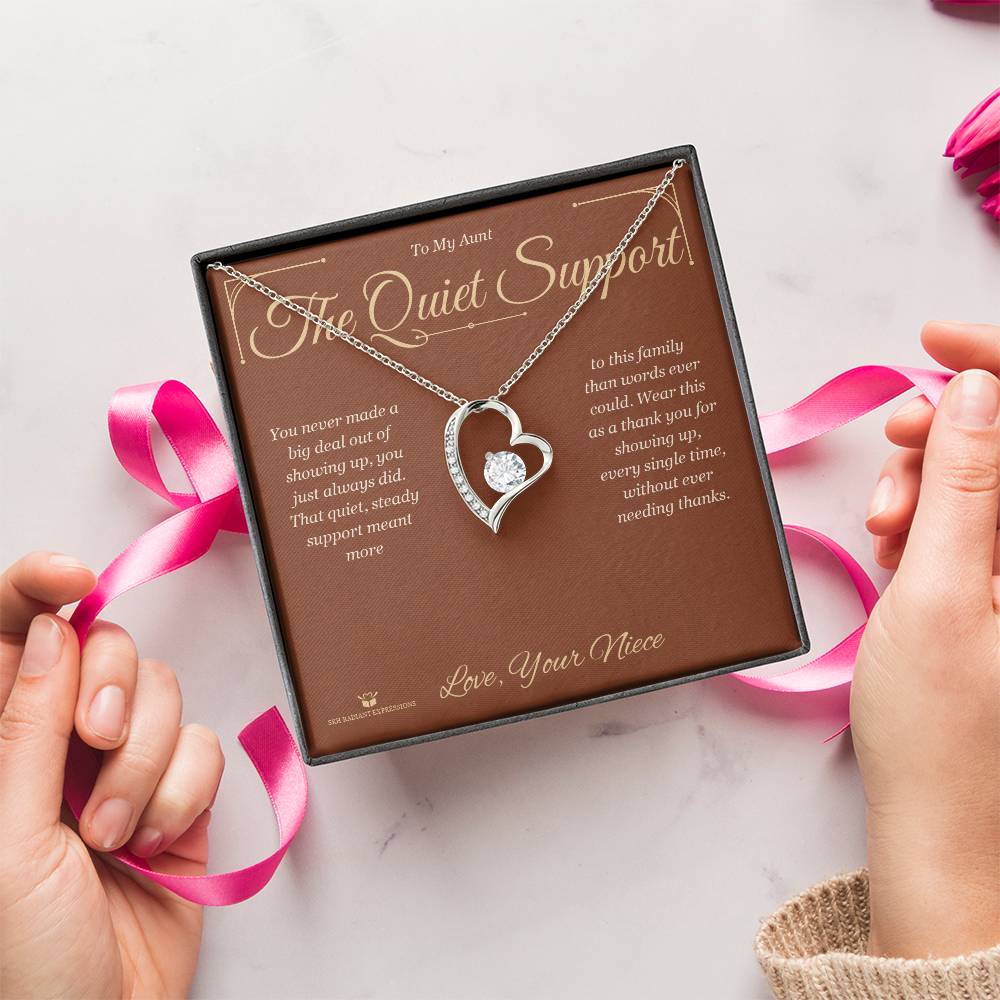 Personalized Forever Love Necklace for aunt