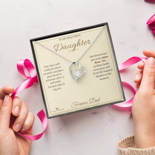 Before I Give You Away - Forever Love Necklace for Daughter