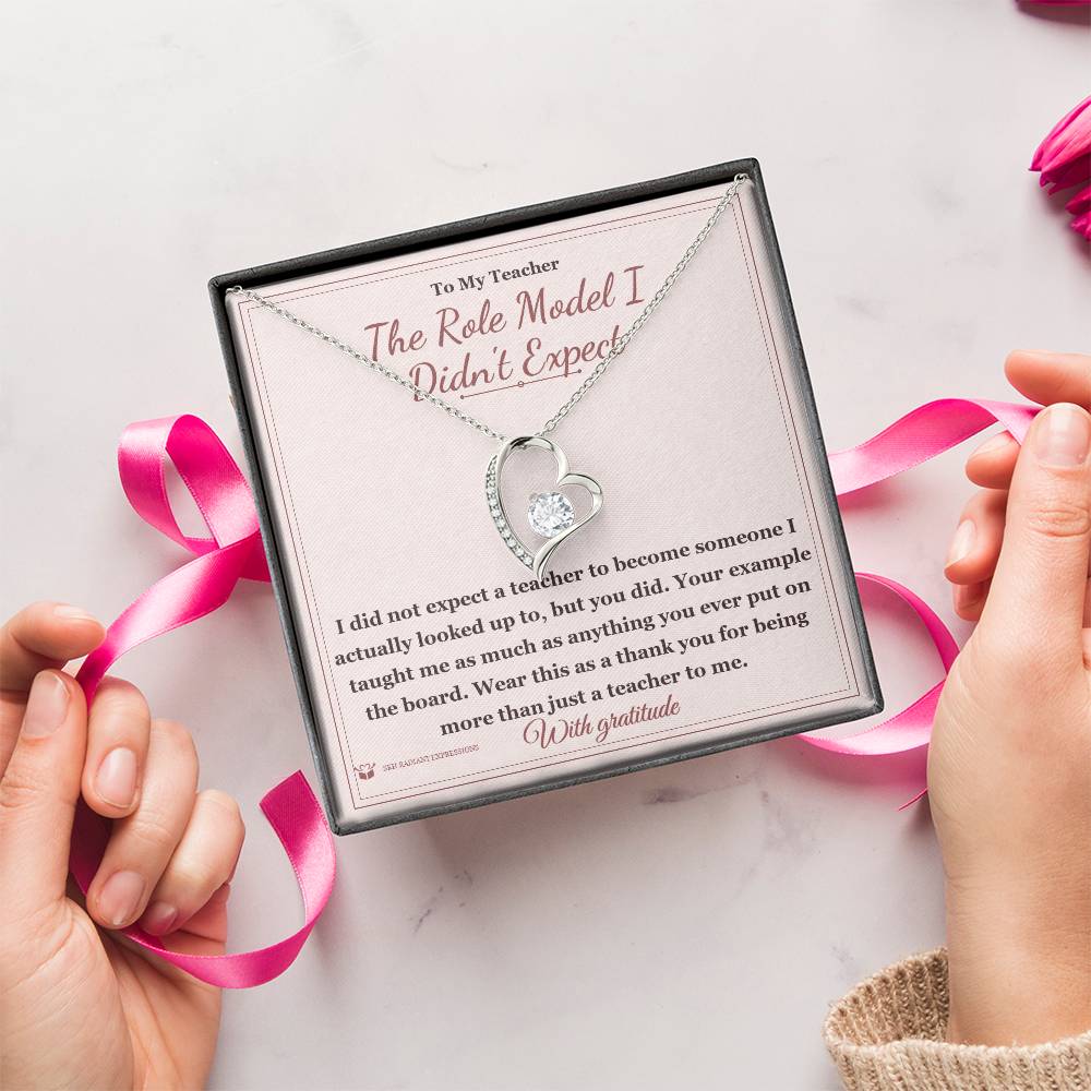 Personalized Forever Love Necklace for teacher