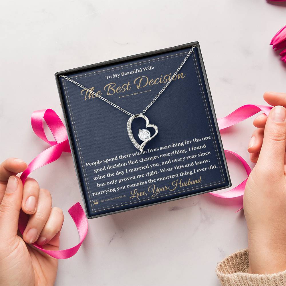 Personalized Forever Love Necklace for wife