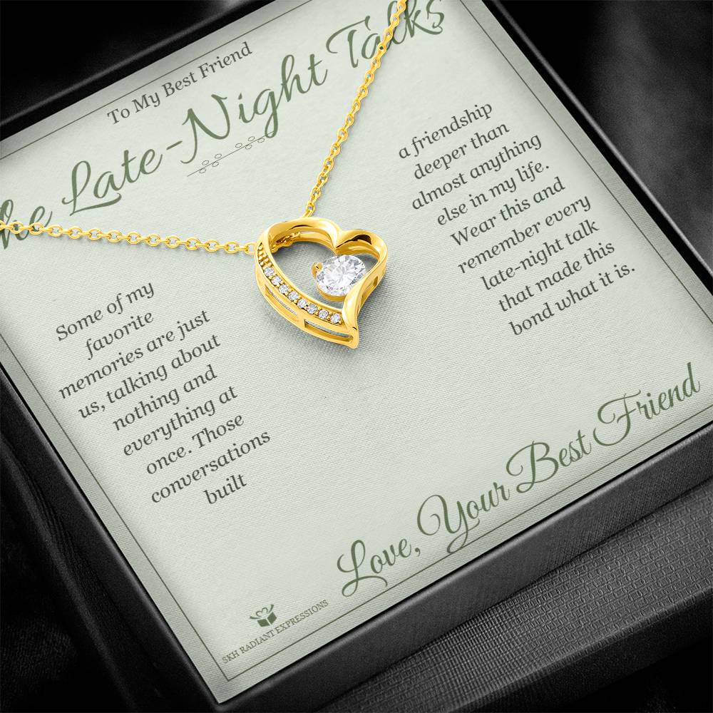 Custom name-personalized Forever Love Necklace gift for best friend