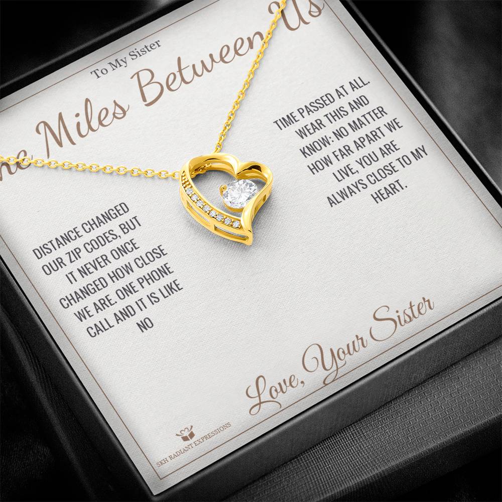 Personalized Forever Love Necklace for sister