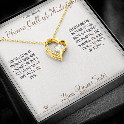 Personalized Forever Love Necklace for sister
