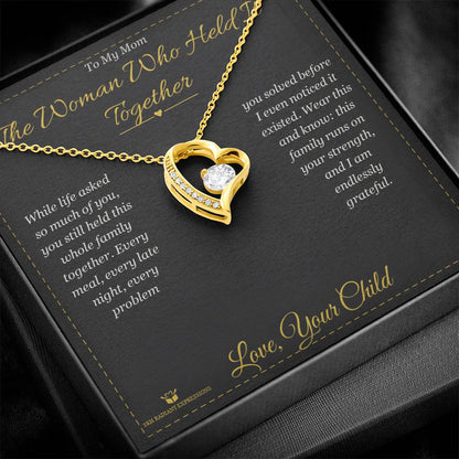 Custom name-personalized Forever Love Necklace gift for mom