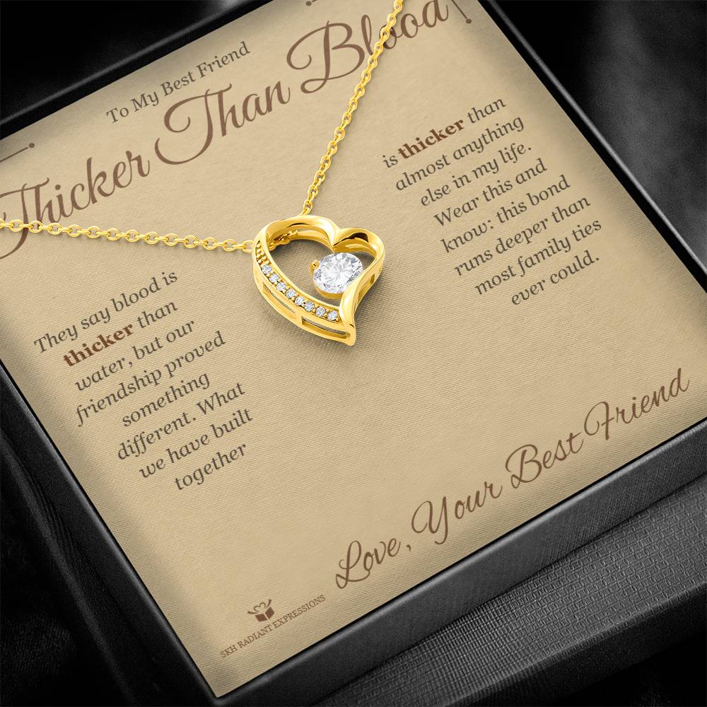 Add a name to this Forever Love Necklace - gift for best friend
