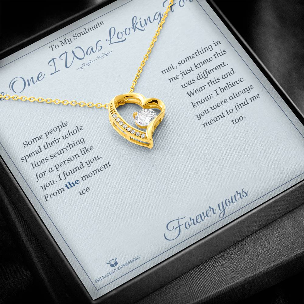 Add a name to this Forever Love Necklace - gift for soulmate