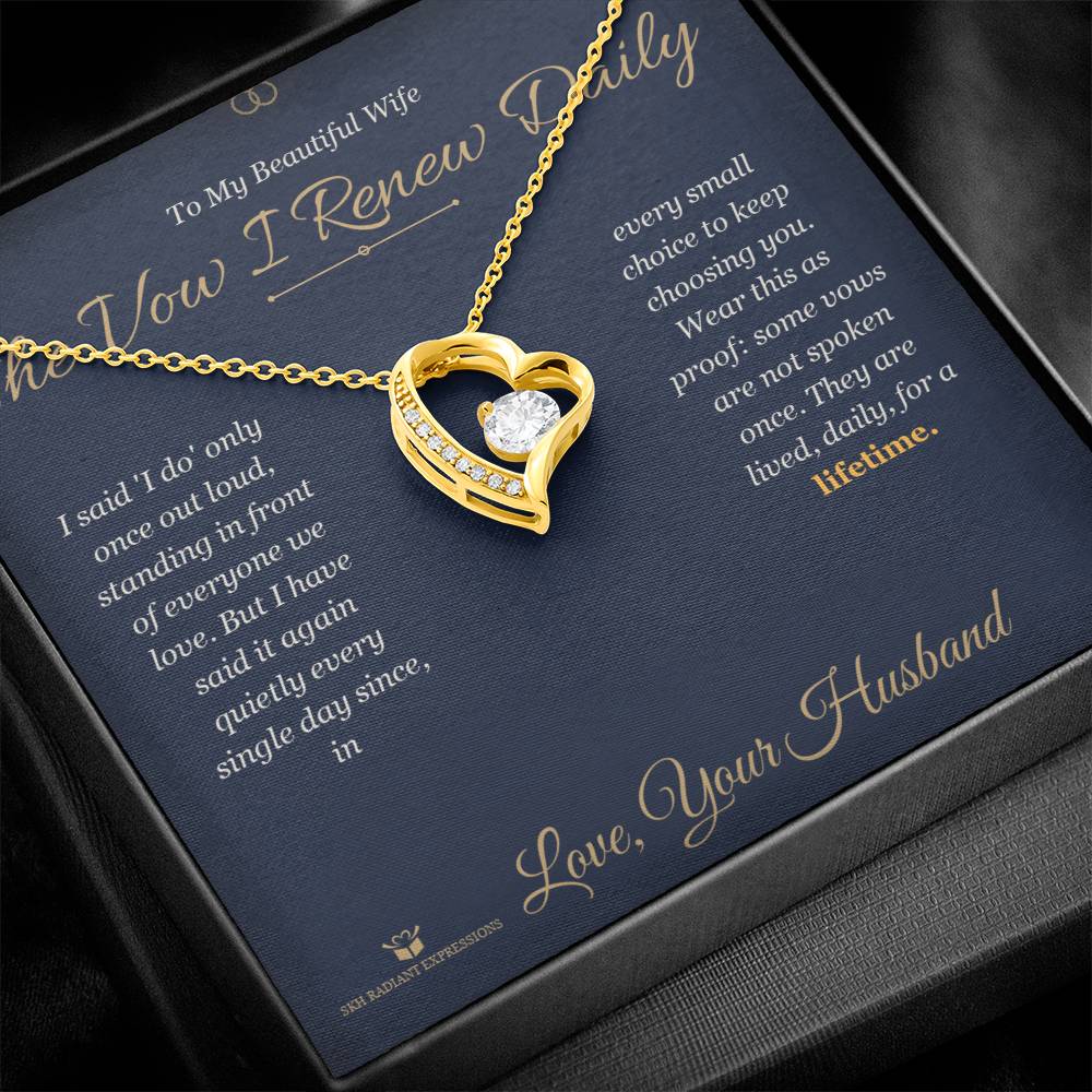 Forever Love Necklace gift for wife from Husband