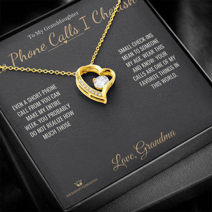 Personalized Forever Love Necklace for granddaughter