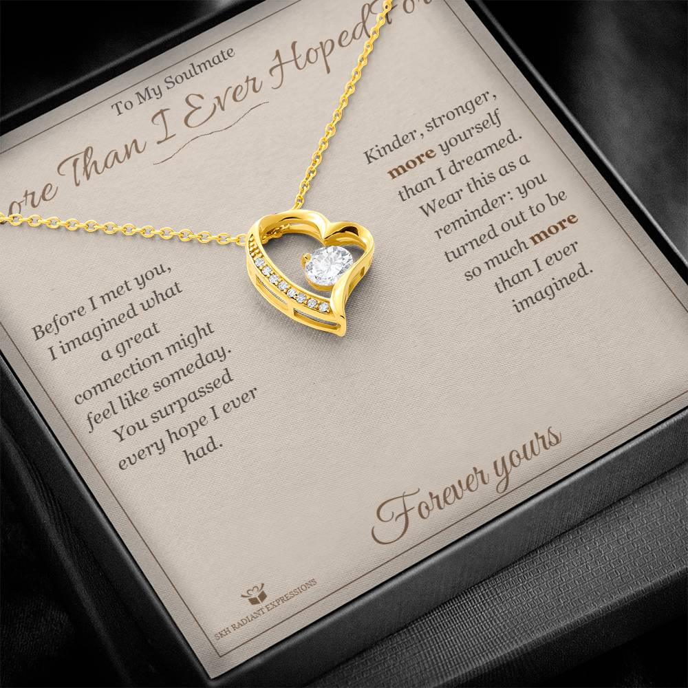 Add a name to this Forever Love Necklace - gift for soulmate