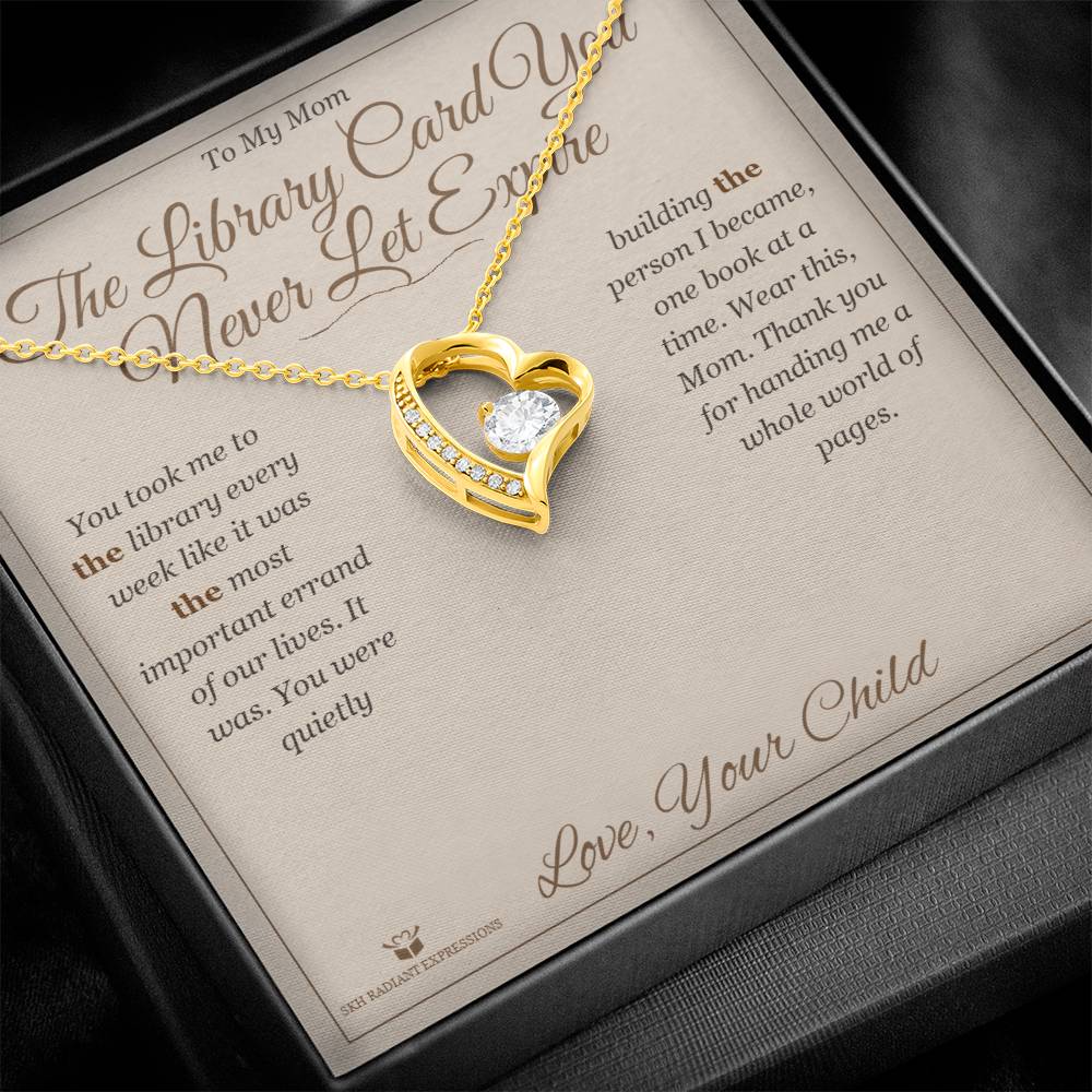 Custom name-personalized Forever Love Necklace gift for mom