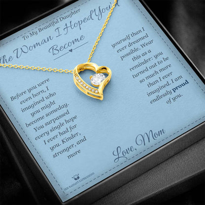 Forever Love Necklace gift for daughter from Mom