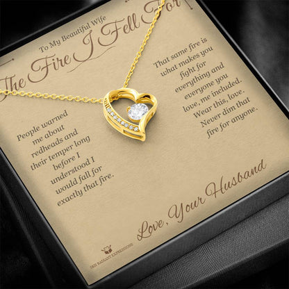 Personalized Forever Love Necklace for wife