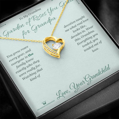 Add a name to this Forever Love Necklace - gift for grandmother