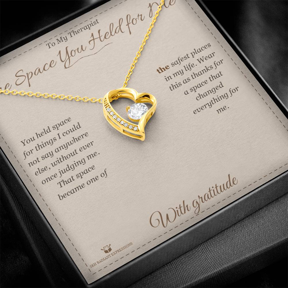 Add a name to this Forever Love Necklace - gift for therapist