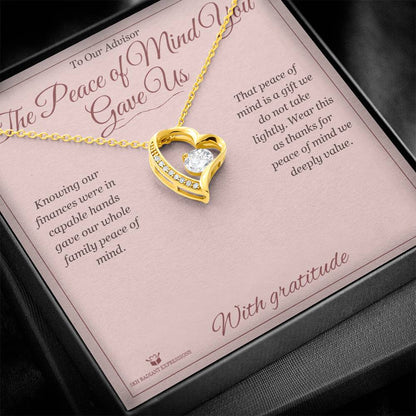 Add a name to this Forever Love Necklace - gift for advisor