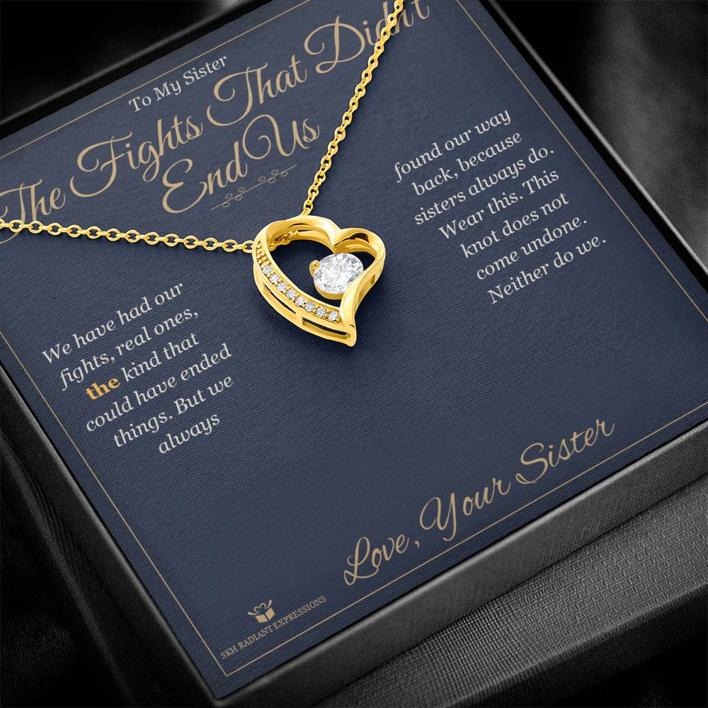 What does a Forever Love Necklace mean - gift for sister