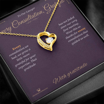 Add a name to this Forever Love Necklace - gift for lawyer