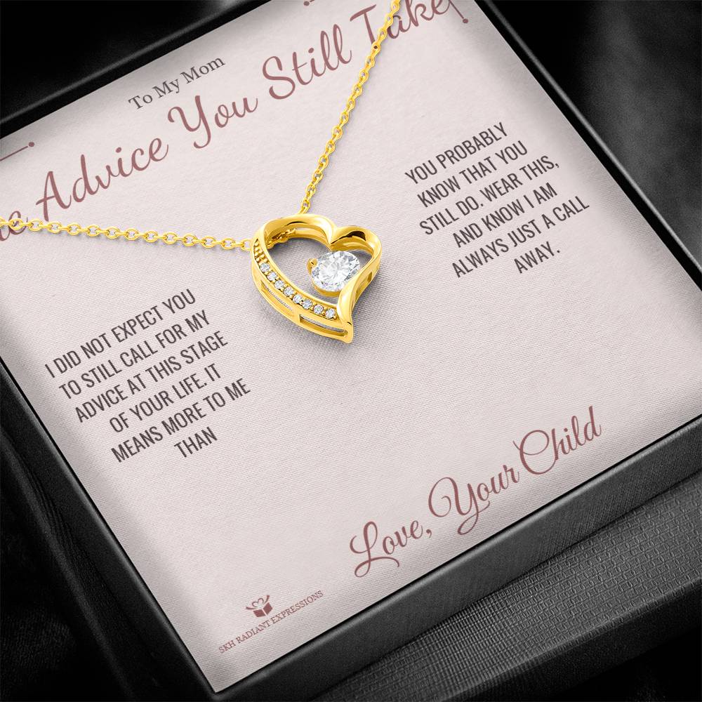 Custom name-personalized Forever Love Necklace gift for mom