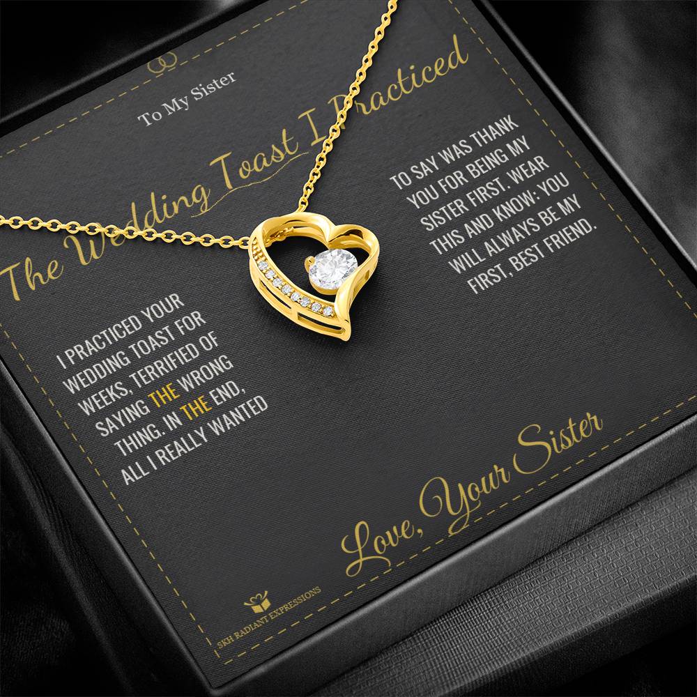 Personalized Forever Love Necklace for sister