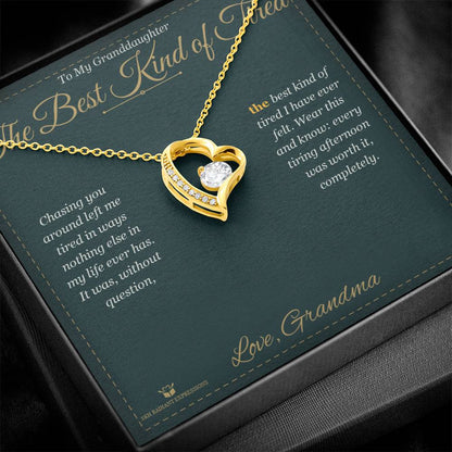 Forever Love Necklace gift for granddaughter from Grandma