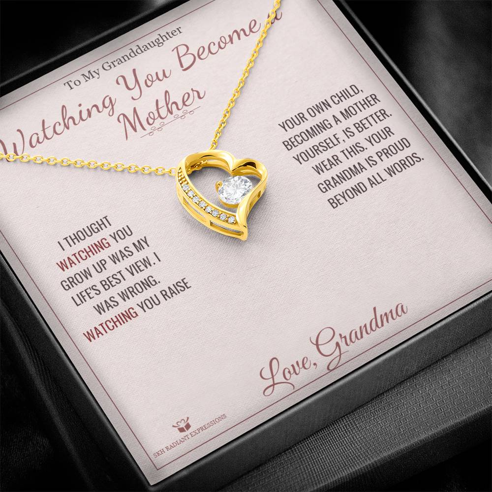 Personalized Forever Love Necklace for granddaughter