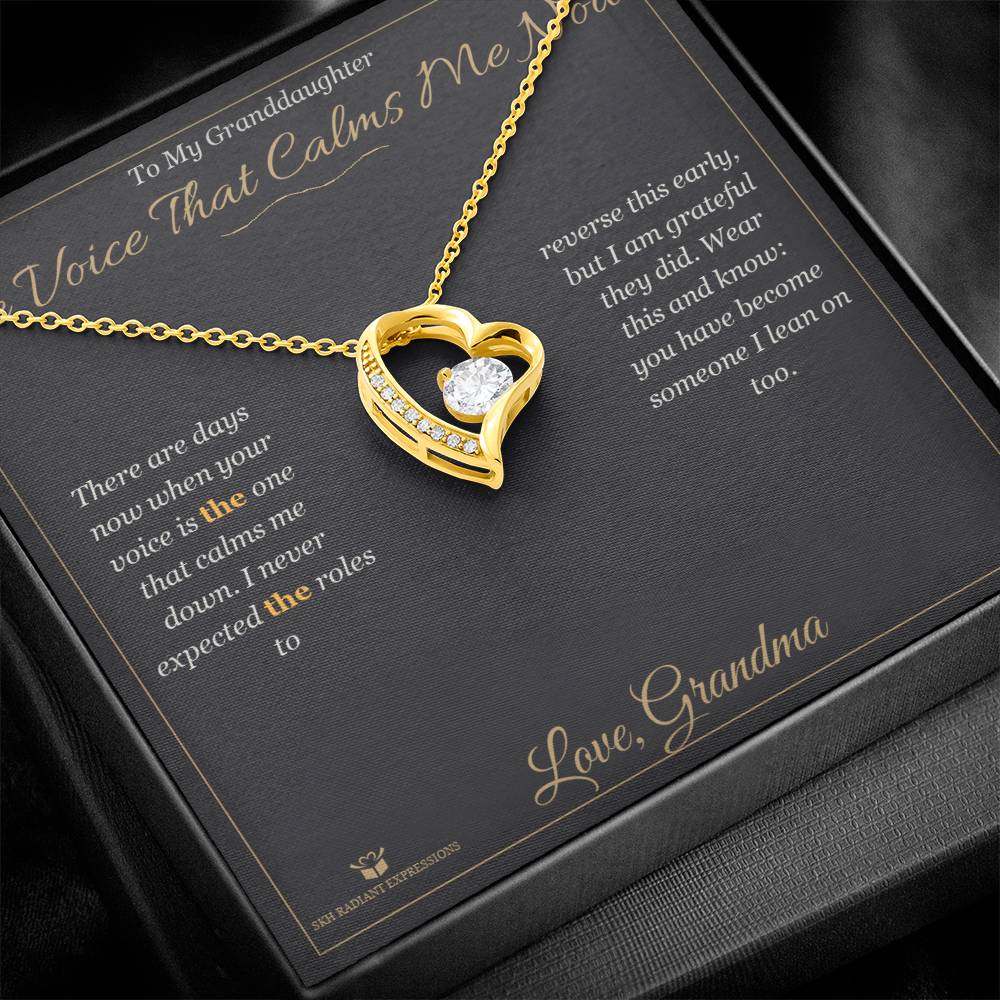Forever Love Necklace gift for granddaughter from Grandma