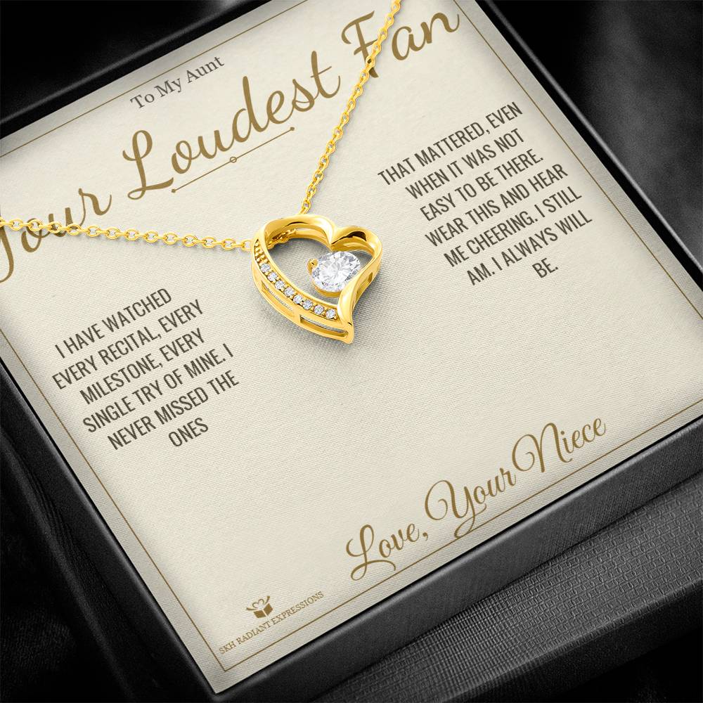 Add a name to this Forever Love Necklace - gift for aunt