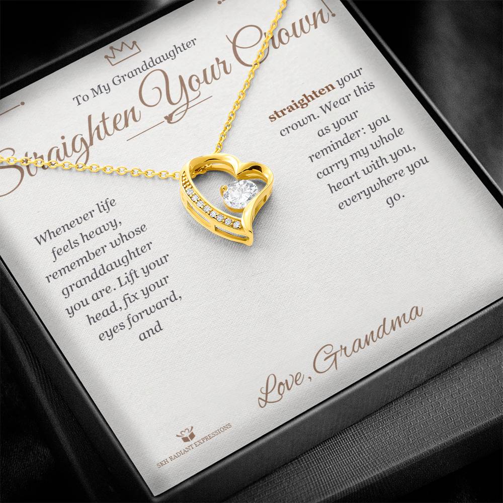 Personalized Forever Love Necklace for granddaughter