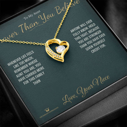 Add a name to this Forever Love Necklace - gift for aunt