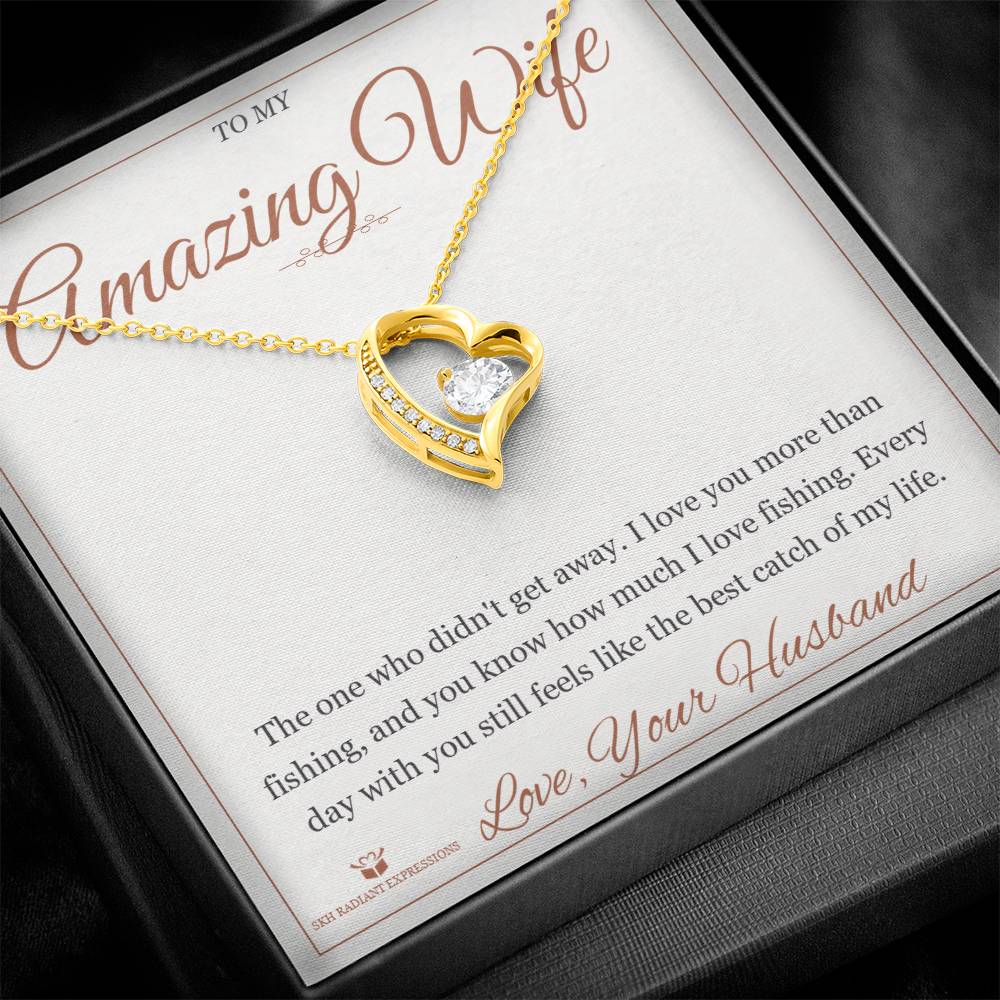Custom name-personalized Forever Love Necklace gift for wife