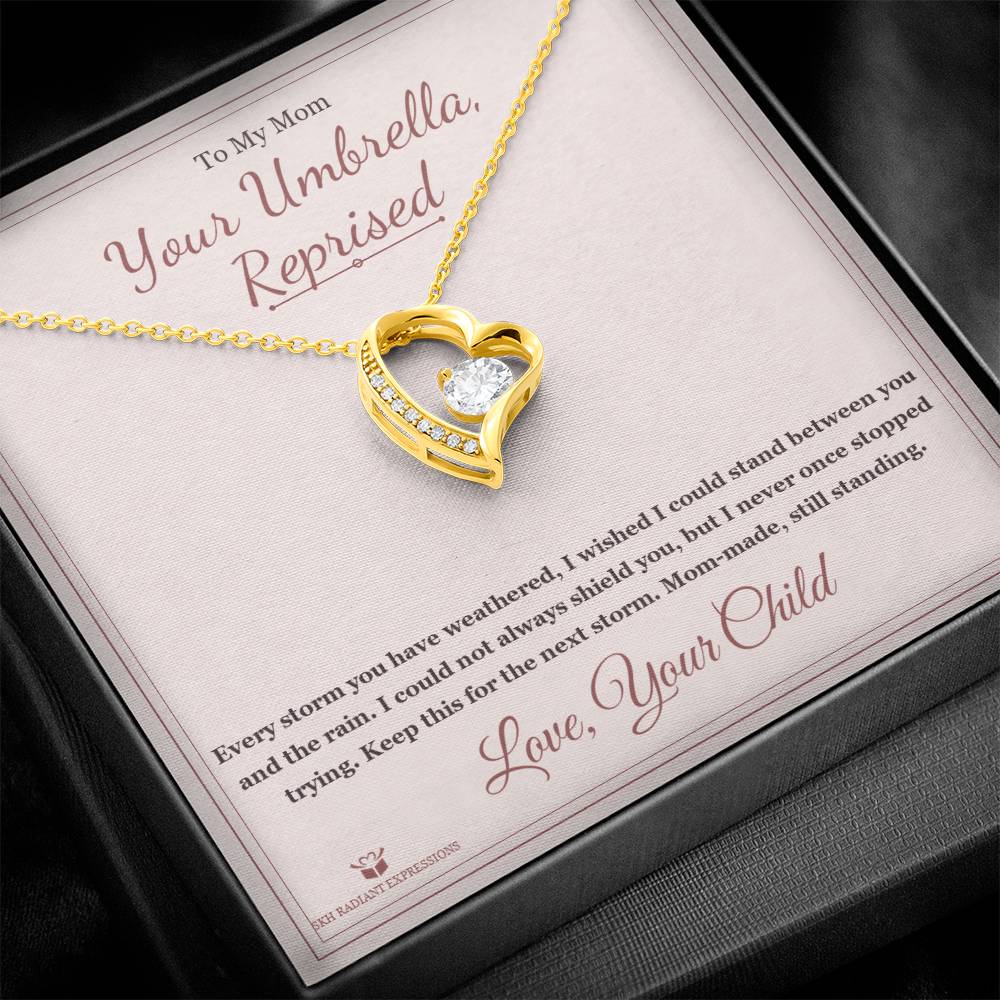 Your Umbrella, Reprised - Forever Love Necklace for Mom - personalized keepsake gift from SKH Radiant Expressions