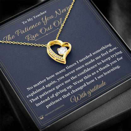 Sentimental teacher gift, not generic